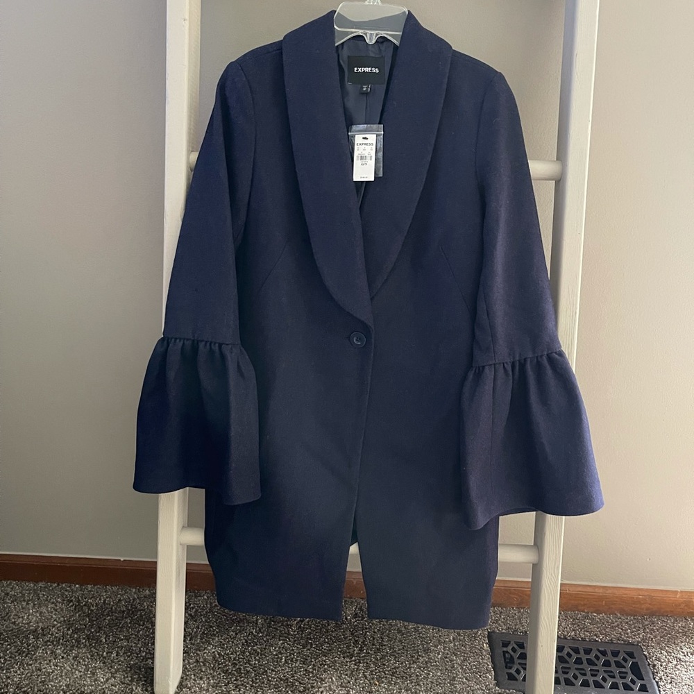 Express Navy Coat
